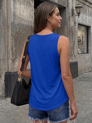 Image of AUTOMET Women's Square Neck Tank Top | Soft Lightweight Sleeveless Shirt, Loose Fit Flowy Summer Basic for Layering, Casual & Workout