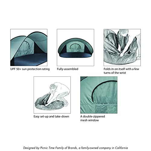 Image of Picnic TIME NFL Manta Portable Beach Tent - Pop Up Tent - Beach Sun Shelter Pop Up
