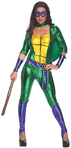Rubie s Women s Standard Secret Wishes Teenage Mutant Ninja Turtles Donatello Costume Jumpsuit, Multi, Small