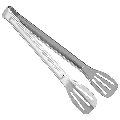 Pinças de alimentos de 23 cm, pinças de cozinha extra longas resistentes ao calor, pinças de cozinha