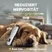 FuzzyFix Leise Hundeschermaschine Dichtes Fell, Profi Schermaschine Hund aus Edelstahl,Professionelle Hunde Haarschneidemaschine Hunderasierer für Dickes Lockiges Tierhaare,Weiß
