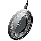 Transparent Fast Wireless Charger, Qi Certified 10W Fast Wireless Charging Pad for Samsung Galaxy S9+ S9 S8 Note 8, 7.5W Wireless Charge for iPhone X 8 Plus 8 and 5W for All Qi-Enabled Phones