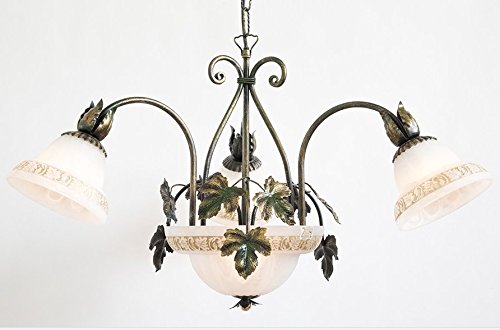 Lustre 4 lumières Bacco bandeau or pour éclairer une grande pièce