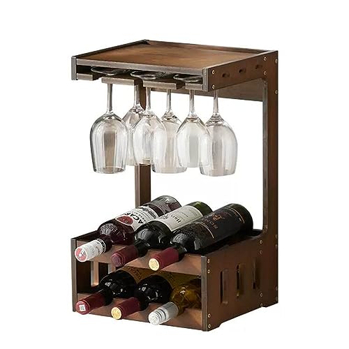 Soporte para Botellas de Vino de Bambú de 3 Niveles miniatura 1
