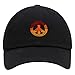JPAK Peace Symbol Premium Dad Hat Embroidered Baseball Cap Hippie Logo Black
