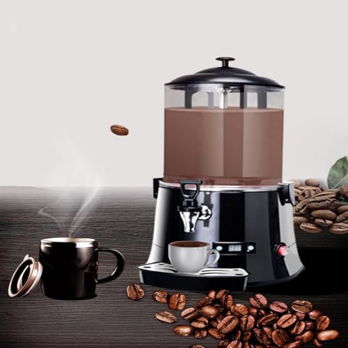 Hot Chocolate Machine Commercial 400W Dispenser with Temperature Control, 5L/10L Capacity for Beverage Preparation
