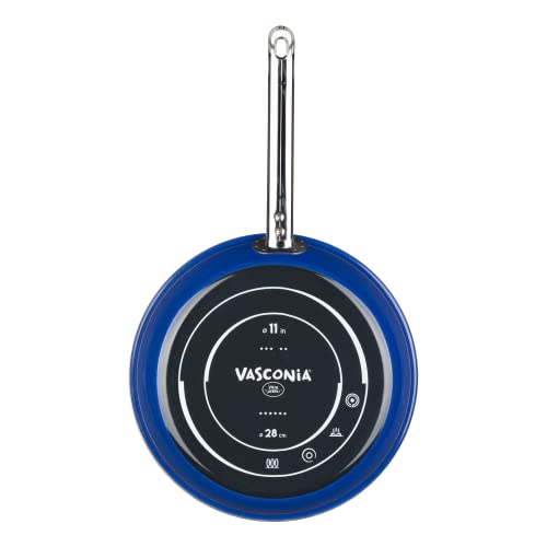 La mejor comparación de Sartenes vasconia favoritos de las personas. 48 Sartén de 28 cm Vasconia Elegance Color Azul, Para Estufa de Inducción Con Antiadherente