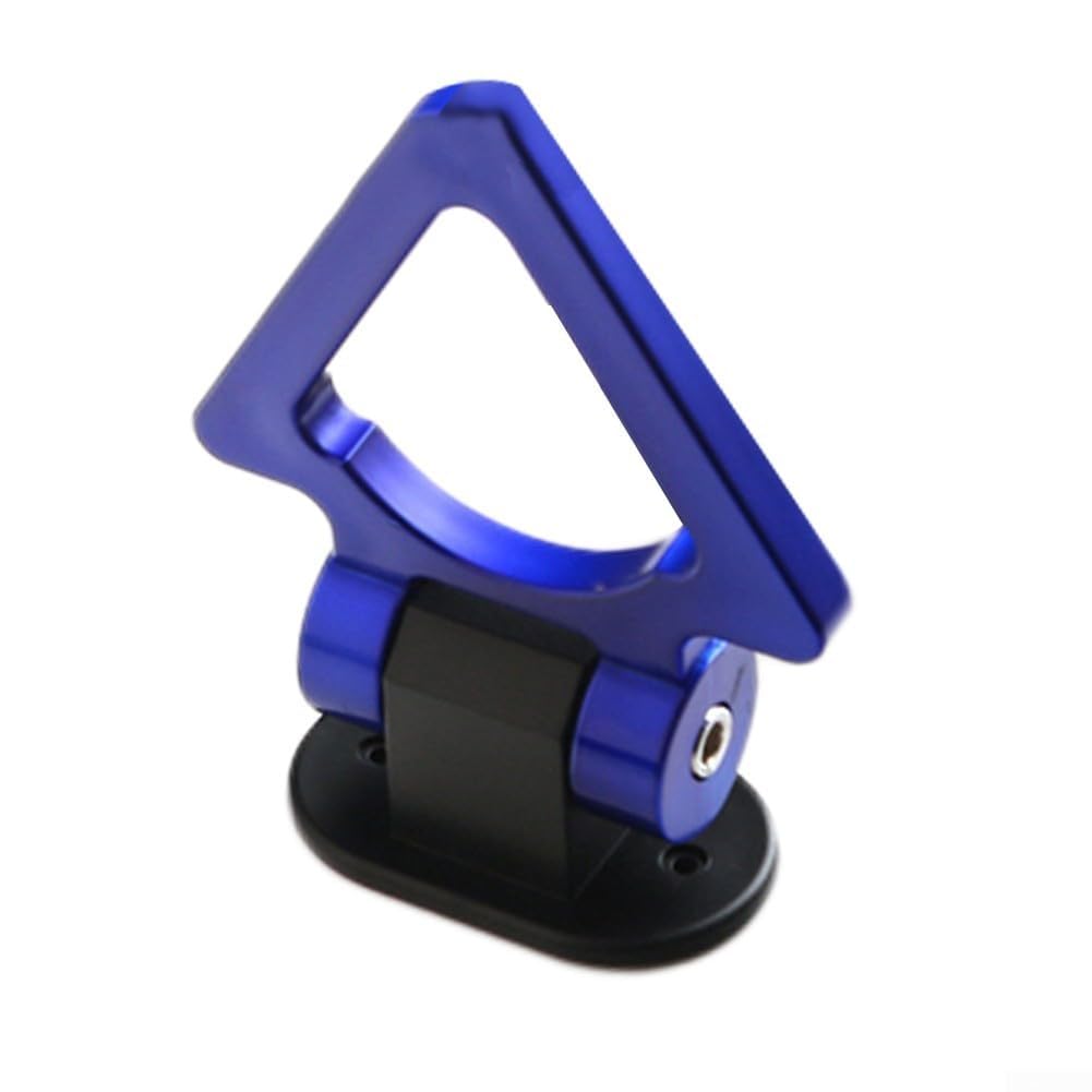 AIKEOU Vehicle Exterior Decorative Trailer Tow Hook with Simulation Racing Style, Movable 180 Degree Tow Hook, ABS Material Construction,blue