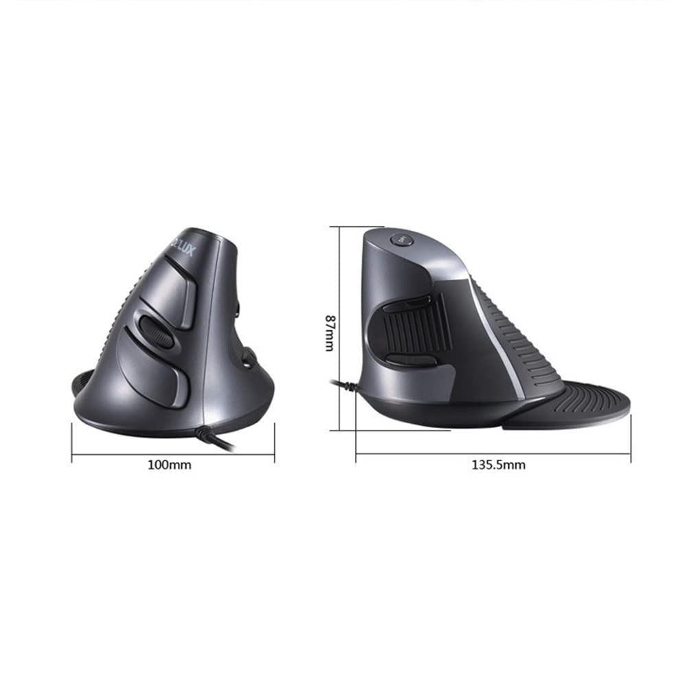 Mouse verticale per computer design ergonomico grande mouse cablato (Wireless Mouse)