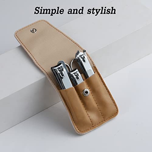 Atimier MJ-AT-6 Nail Clipper Set, 6 Pcs Toenail Clippers, Stainless Steel Fingernail Clipper, And Pu Leather Manicure Set thumb #3