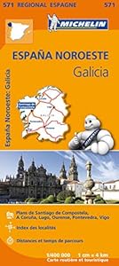Couverture du livre de Carte Espagne Galice Michelin