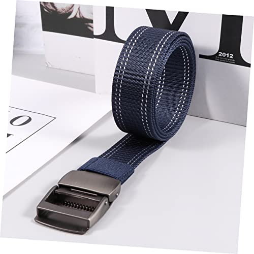 VALICLUD 1pc Adjustable Canvas Waist Belt for Outdoor Training Lightweight Plastic Buckle Dark Color for Men and Women and Breathable Design4