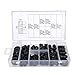 180pcs Rubber Grommets Retaining Ring with Assortment Box Blanking Hole Wiring Cable Gasket in 8 Different Sizes Frequently Used for Wiring, Plumbing, Hardware Repair, and Automotive Repair
