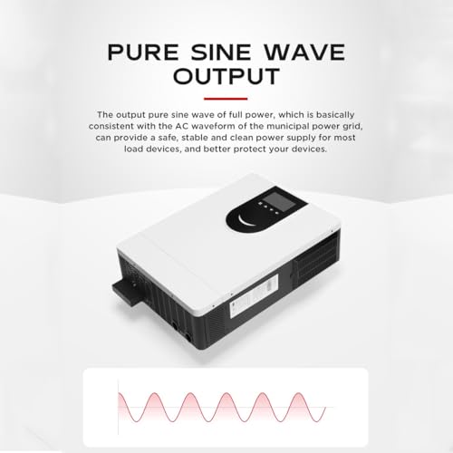 CNAOHGHN 1kw-6.2kw 12-48vdc On/Off-Grid Inversor Solar HíBrido Ac220v, Cargas Potencia De Salida Mpp