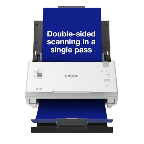 Epson Workforce DS-410 Desktop Sheetfed Business Scanner - 26PPM - USB