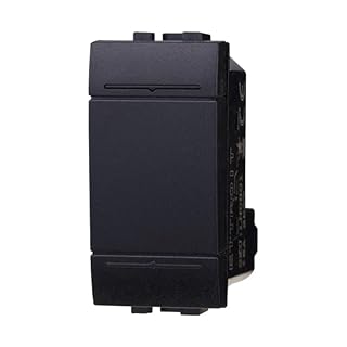 4 Pezzi Deviatore, Compatibile Con Bticino Living Light (Nero)