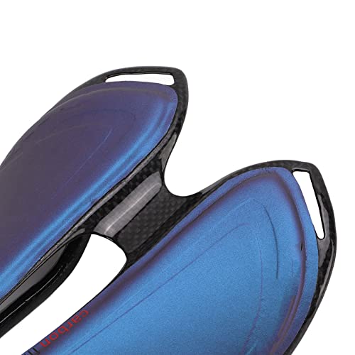 Carbon Fiber Bike Saddle, Ultra Light Hollow Bicycle Saddle Bike Seat Cushion For Mountain Road Bike(Blue) #TOP6