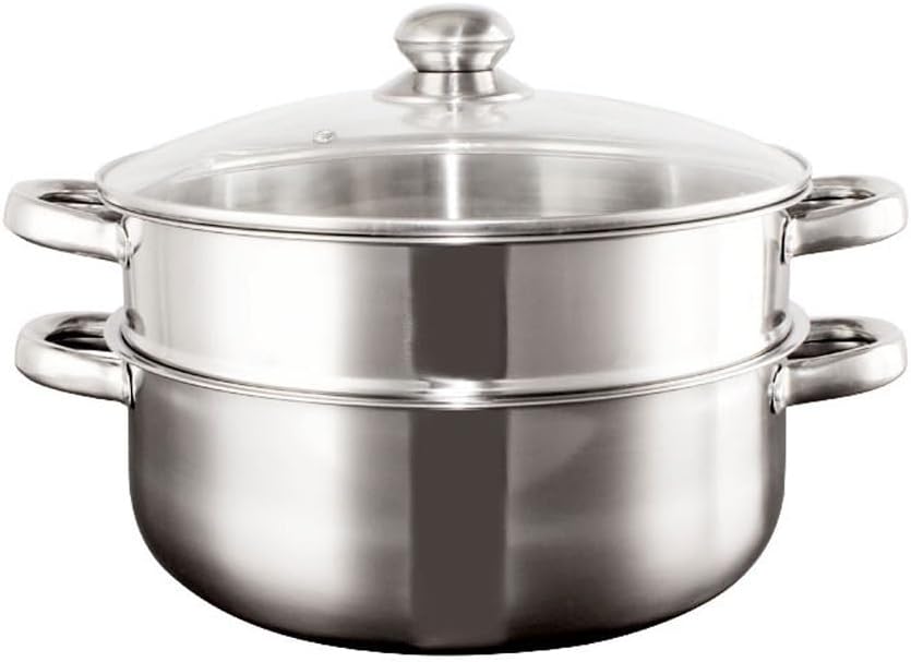 Thickened Stainless Steel Steamer 28cm Soup Pot Layered Ear Steaming and Cooking Multi-purpose Pot
