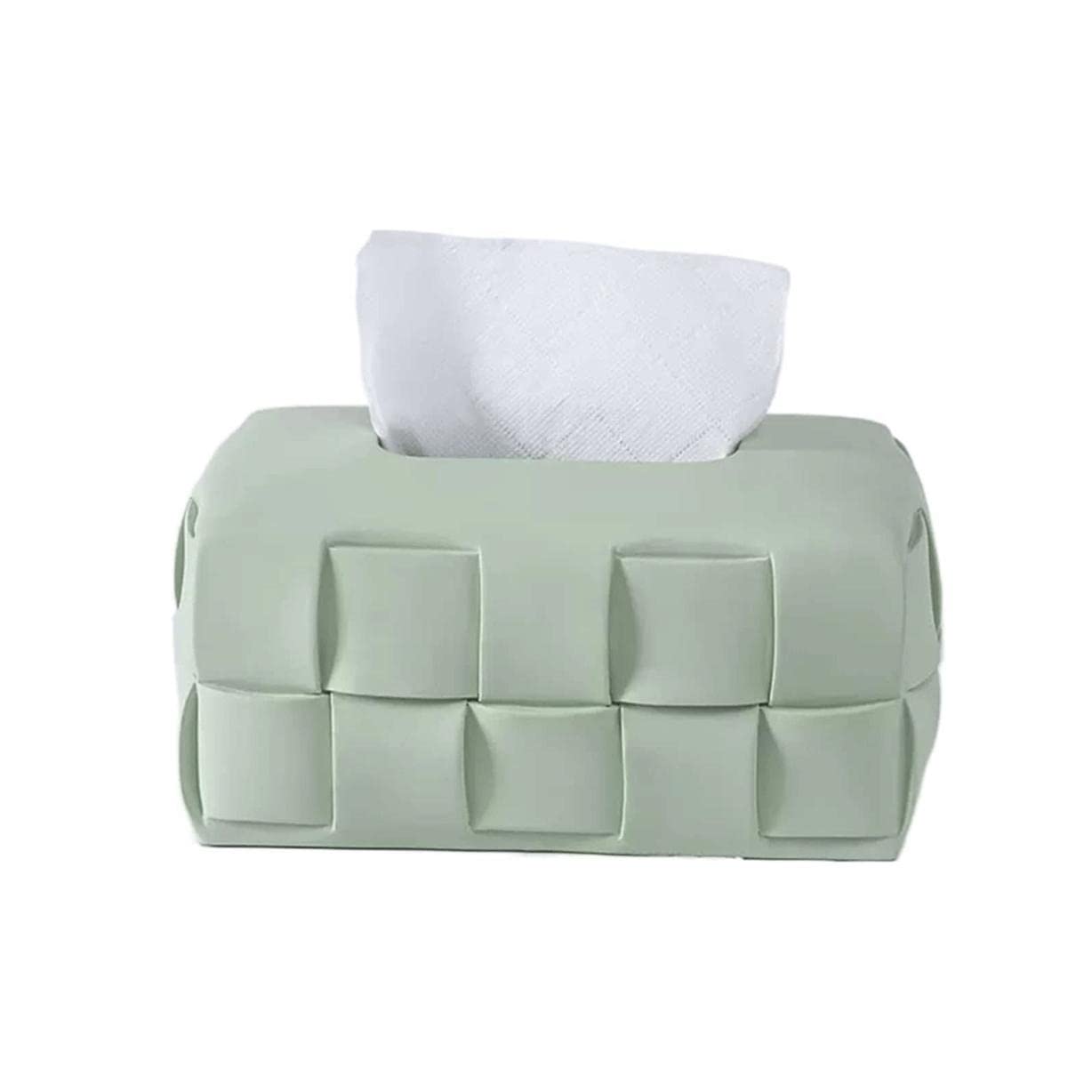 Stainless Steel Toilet Paper Holder，Recessed Toilet Paper Holder，Pretty Rectangular Tissue Box Cover Resin Tissue Box Holder Decorative Napkin Holder Modern Tissue Box Dispenser for Bathroom Practical