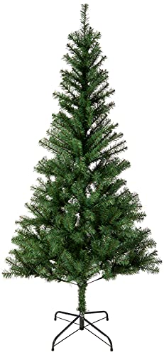 Amazon Basics - Árbol de Navidad artificial, 418 ramas con soporte de metal, 180 cm de alto