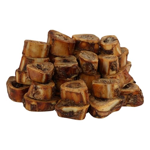 TREATOPIA Adventure Dog Bones, Delights, 1-2”, 32 PC - All-Natural, Center-Cut, Long-Lasting, Healthy, Single Ingredient, Bone Marrow, Hand-Trimmed, Slow-Roasted, Made in The USA, No Additives