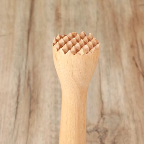 Matwsec Wooden Muddler for Cocktails, Durable Muddler for Lemonade, Professional Bar Muddler Tool, Home and Bar Cocktail Muddler for Mojitos, Fruit Drinks (10 Inch)