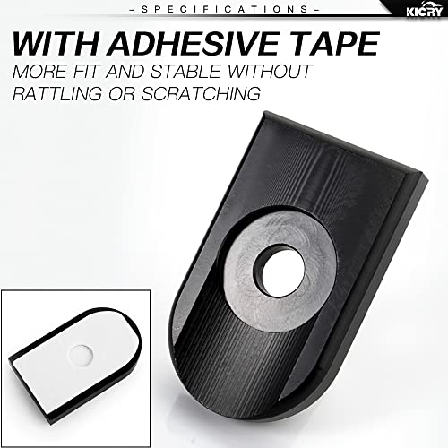 Seat Bolt Tab Screw Mount Knob Cover For Harley Quick-Release Hardware Kit Black Knurled Billet Aluminum Compatible For Street Glide Road King Electra Dyna Softail 1997-2020(Black-1) #TOP3