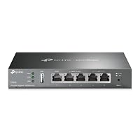 TP-LINK Router VPN WAN doppia/multipla ER605 a 5 porte (fino a 4 porte WAN Gigabit)