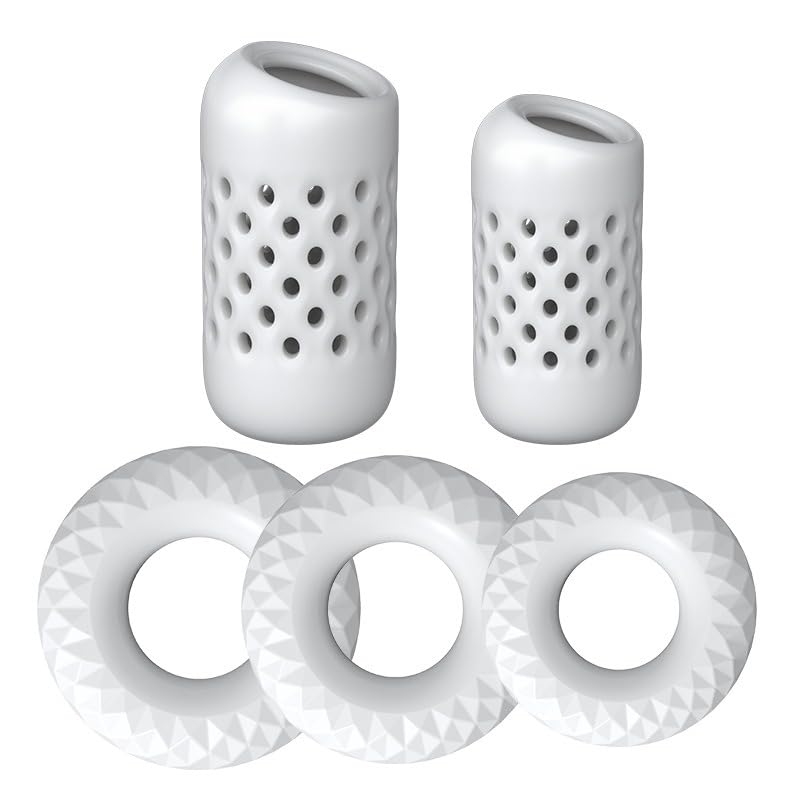 GOODLAND コックリング 包茎リング ペニスリング 通気孔 5点セット 通気性100% 快適 昼间用＆夜間用 人気 男性用 アダルトグッズ 大人のおもちゃ