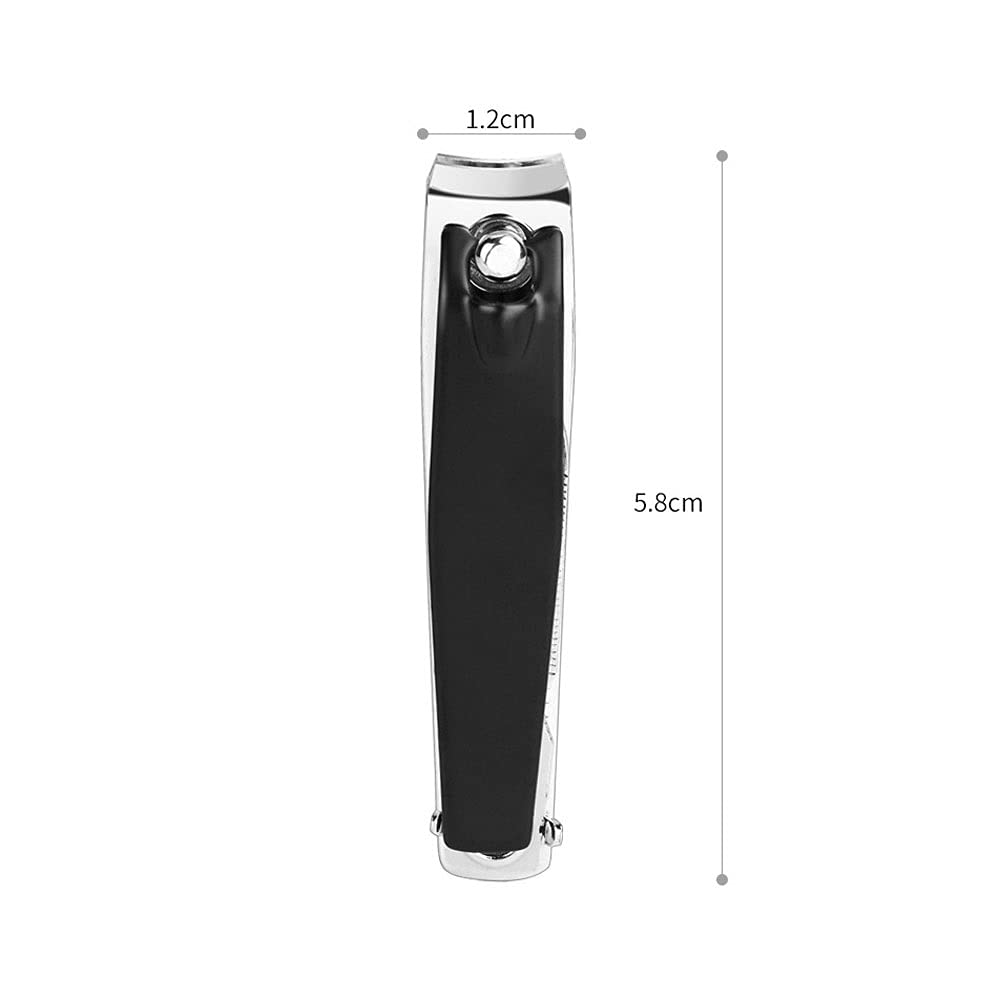 XIANGFAZJD Cortauñas Acero de Carbono Pequeña manicura Negra Clippers de uñas con Archivo, Herramienta de manicura Nipper de uñas, Clippers de uñas, manicura y Herramientas de Armadura