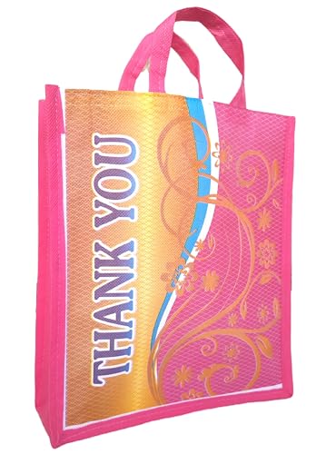 Reusable Return Gift Bag (Thank You Printed Box Type Gift Bags/Wedding Gift Bag(Thamboolam Bags) / Birthday Party Return Gift Bag -Pack of 20 (Pink) (B0CJXXRHG3) Amazon Price History, Amazon Price Tracker