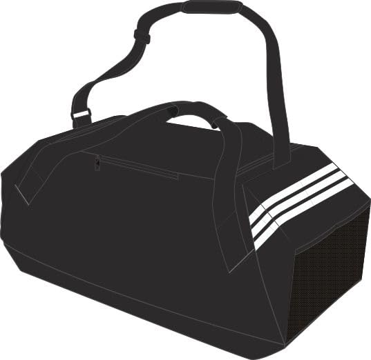 Miniatura 4 de adidas Unisex Adulto Tiro Duffle Bag Large Duffel Bag, Black/White, One Size