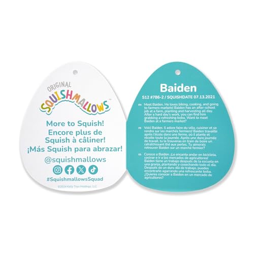 squishmallows original 12-inch baiden red dragon with boba drink - official jazwares plush medium-sized