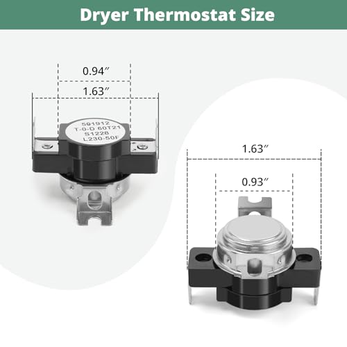 Image of DC47-00017A Dryer High Limit Thermostat Replacement for Samsung Whirlpool | Dryer Thermostat Replaces AP4201896,PS4205216,W10908281,AP6034266,35001192, PS11766749，2068548