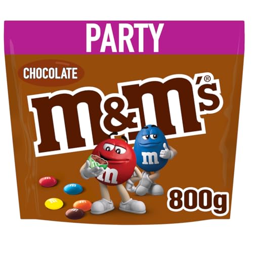 M&M's Choco, Snack de Chocolate con Leche, Chuches Halloween, Chocolate Regalo (800g)