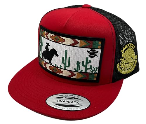 Mexico DE Rancho HAT RED Black MRSH AL LADO miniatura 1