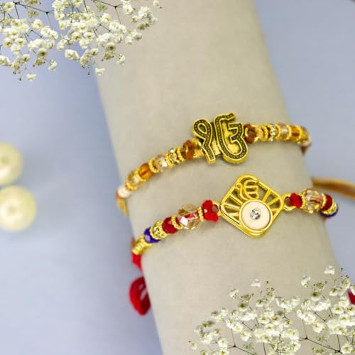 Set Of 2 Premium Rakhi For Brother And Bhabhi| Rakhi For Brother |Lumba Rakhi For Bhabhi | Raksha Bandhan Rakhi | Rakhi Set For Bhaiya4