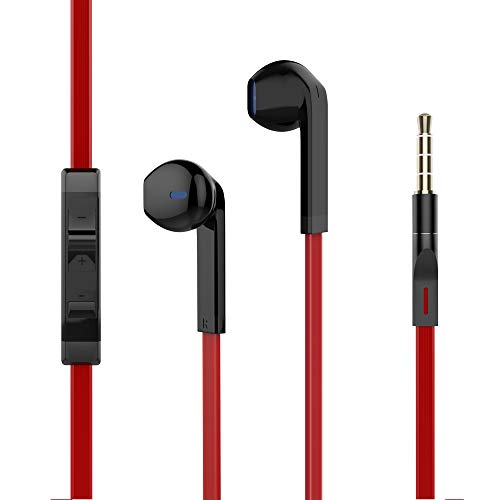 Earbuds Ear Buds Sport Earbuds Running Earbuds in Ear Headphones Wired Earphones with Microphone Mic Stereo and Volume Control Waterproof Wired Earphone Android Mp3 Players Tablet Laptop 3.5mm Audio