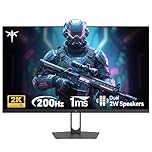 KTC 27 Inch Gaming Monitor - 2K QHD 2560 x 1440 Monitor, Up to 210Hz & 1ms, Bulit-in Speakers, Adaptive Sync, HDR400, 131% sRGB, IPS Monitors Gamer with HDMI 2.0 x 2 & DP1.4 x 2, H27T22C-3