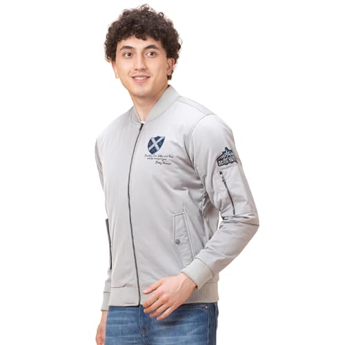 Image of Being Human Grey Regular Fit Men's Jacket Clothing
