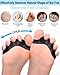 Snqqmtt 4PCS Silicone Toe Separators Spacers for Women Men, Bunion Corrector for Overlapping Toes, Toe Straightener for Relieve Plantar Fasciitis (Medium)