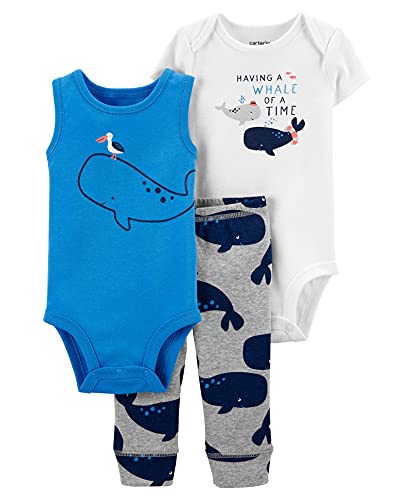 Vêtement de bébé motif baleine bleu idéal pour les journées de jeux et balades