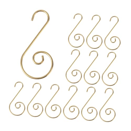 SOESFOUFU Essential Home Decor Hooks 20 S-Shaped Hooks for Ornaments Clothes Hats Planters Christmas Tree Decor Quick Easy Setup
