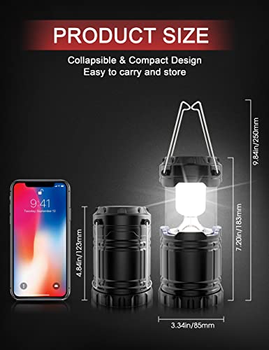 Camping Lantern, Camping Lanterns Battery Powered Led, Super Bright 𝐂𝐨𝐥𝐥𝐚𝐩𝐬𝐢𝐛𝐥𝐞 𝐋𝐚𝐧𝐭𝐞𝐫𝐧𝐬 Outages Ipx5 Waterproof, Kid's Lanterns For Camping, Hiking, Emergency #TOP3