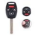 ZPZPHOM Ignition Switch Lock Cylinder 46 Chip Immobilizer Keys with Panic 4 Button for Honda Civic 2006 2007 2008 2009 2010 2011 CR-V 2007-2011 Fit 2009-2011 06350-SAA-G30 35100-SDA-A71
