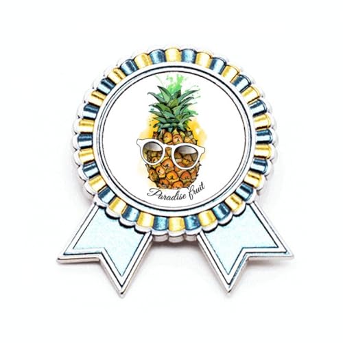 Broche pour lunettes de soleil métal motif tropical taille M pour vêtement