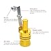 Aluminum Alloy Universal Turbo Sound Exhaust Muffler Pipe Whistle Car Roar Maker Red (gold, XL)