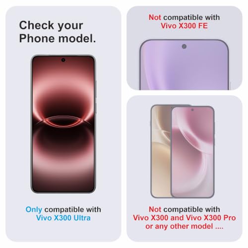 Image of Military-Grade Gorilla Tempered Glass For Vivo X300 Ultra (6.82 Inch) With Installation Kit | Edge to Edge Coverage | Black
