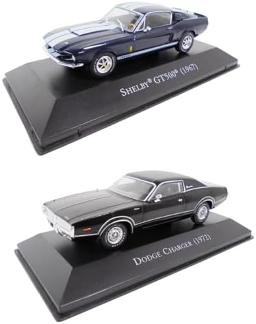 OPO 10 - Set of 2 1/43 Miniature Cars Compatible with Shelby GT500 + Dodge Charger - ACL01