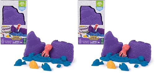 Kinetic Sand - KIT ARENA MÁGICA ARRECIFE DE CORAL - 227 g de arena mágica azul + herramientas - Juegos Infantiles - 6069783 - Manualidades niños - Juguetes Niños 3 Años + (Paquete de 2)